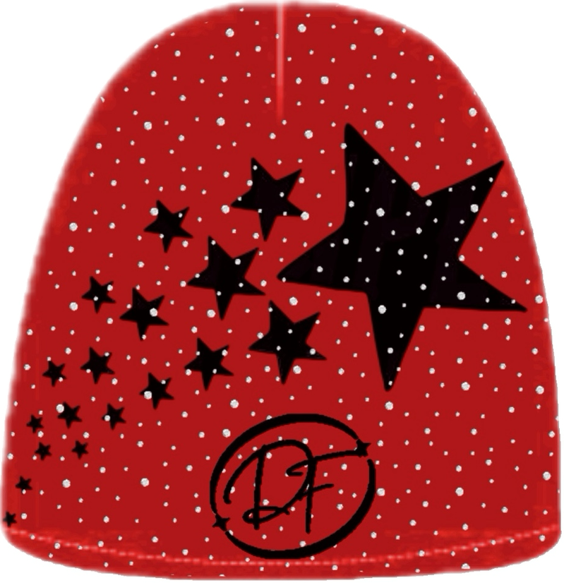 Blazin’ stars beanie with rhinestones